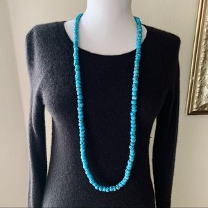 EARTHBOUND | Long Blue Stone Necklace